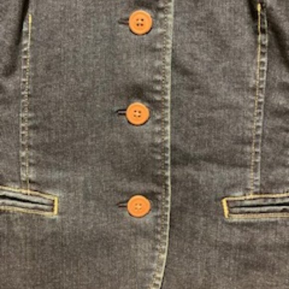 ⭐️ 2x Host Pick! ⭐️ NWOT - Ralph Lauren LRL Peplum Denim Jacket in Blue - Sz 8* - Picture 8 of 10